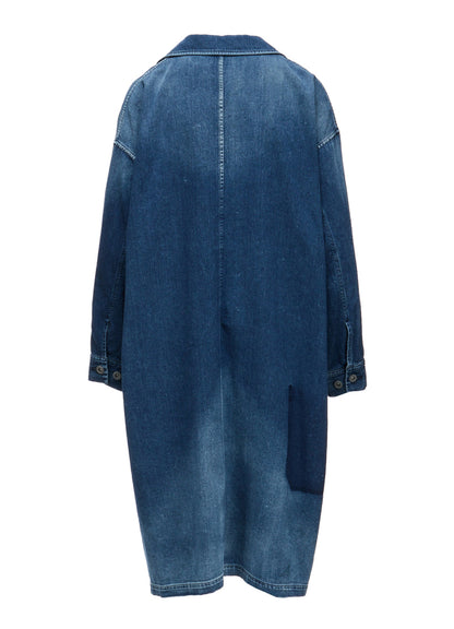 SPOTTED DENIM 5-POCKET DRESS