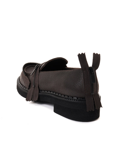 VINTAGE LEATHER ZIP LOAFERS