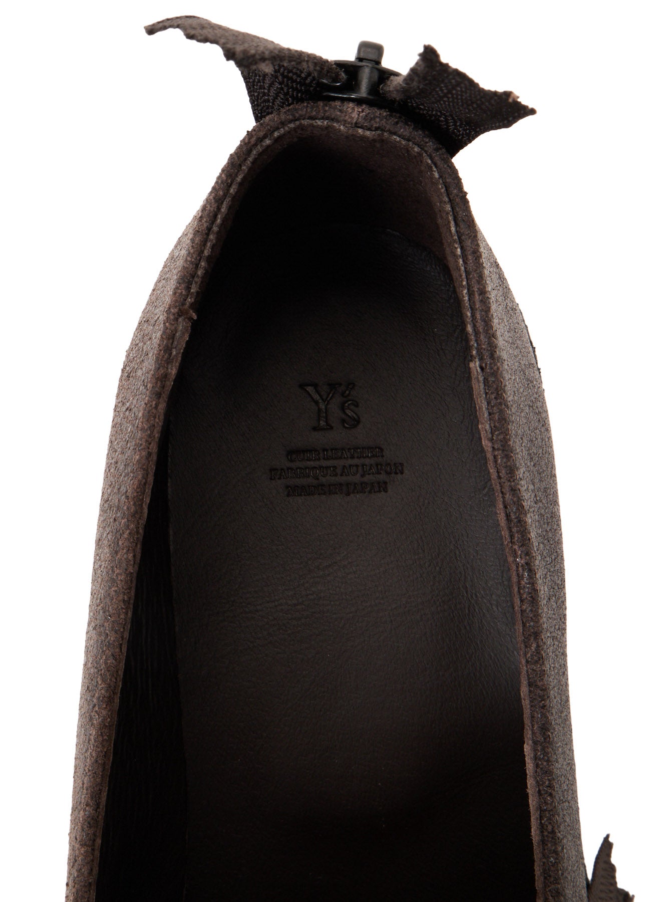 VINTAGE LEATHER ZIP LOAFERS