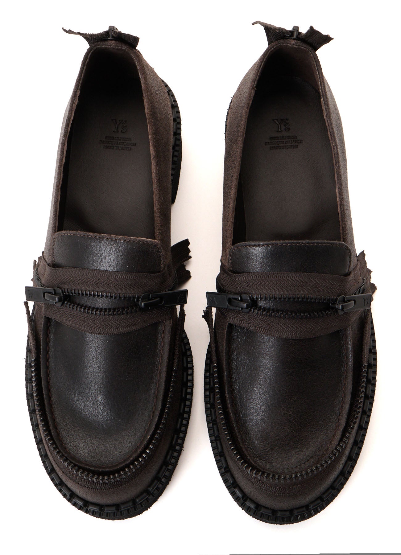 VINTAGE LEATHER ZIP LOAFERS – THE SHOP YOHJI YAMAMOTO