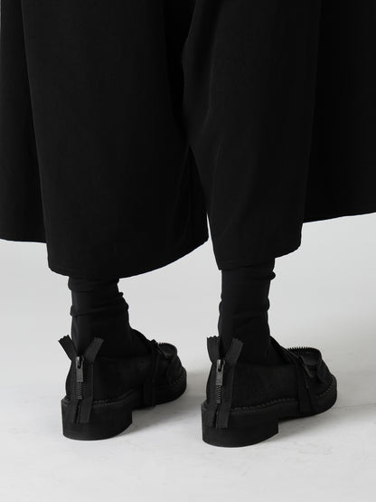 VINTAGE LEATHER ZIP LOAFERS