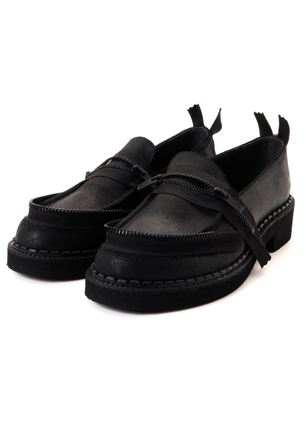 VINTAGE LEATHER ZIP LOAFERS – THE SHOP YOHJI YAMAMOTO