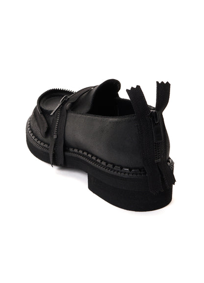 VINTAGE LEATHER ZIP LOAFERS