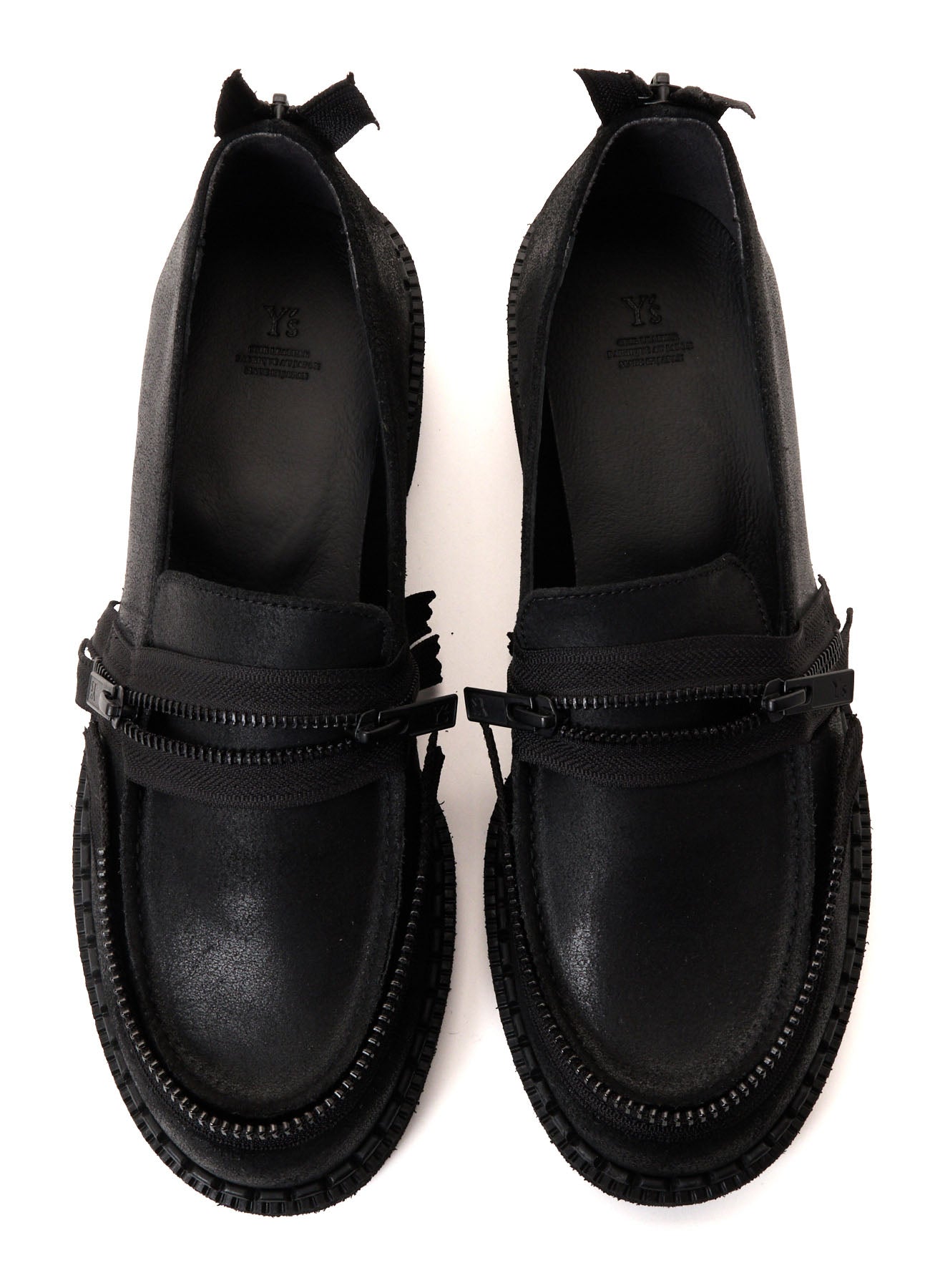 VINTAGE LEATHER ZIP LOAFERS