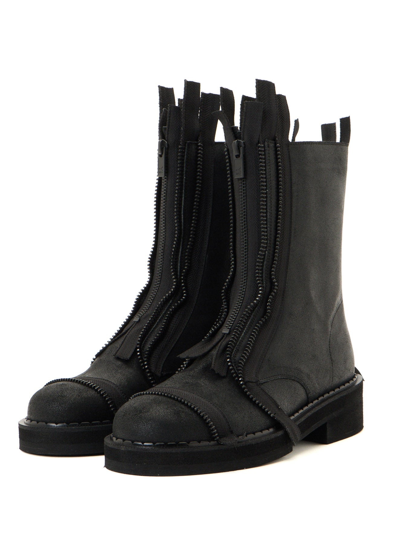 VINTAGE LEATHER ZIP BOOTS