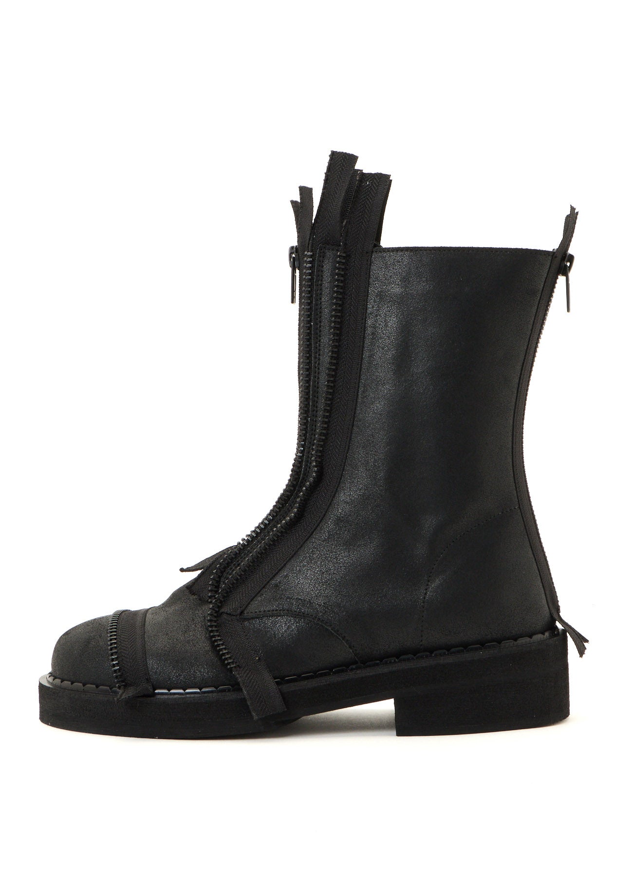 VINTAGE LEATHER ZIP BOOTS