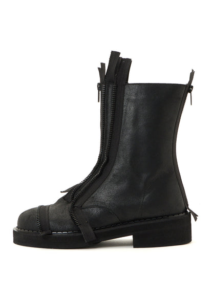 VINTAGE LEATHER ZIP BOOTS