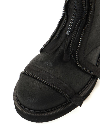VINTAGE LEATHER ZIP BOOTS