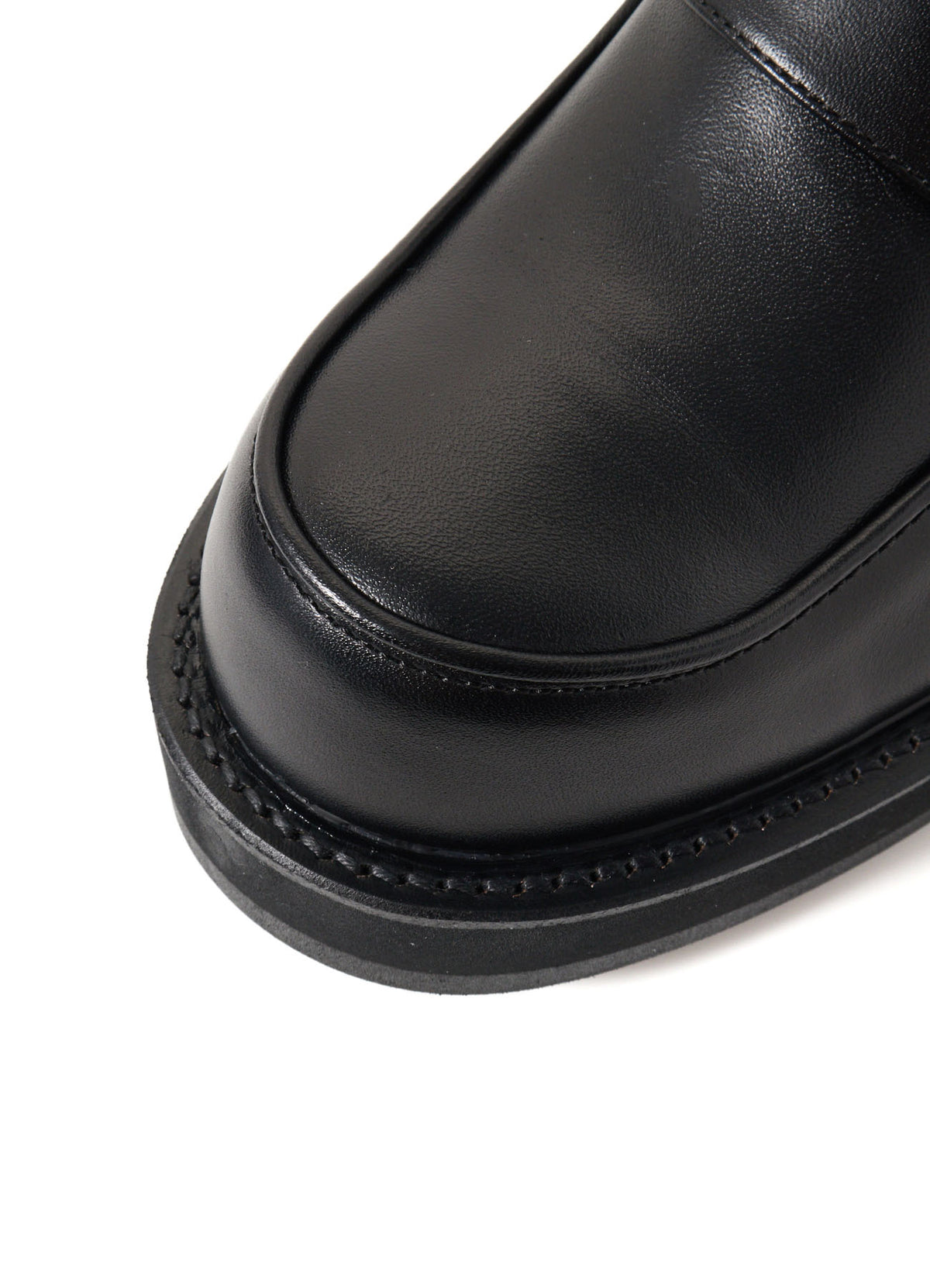 SMOOTH LEATHER PLATFORM LOAFERS
