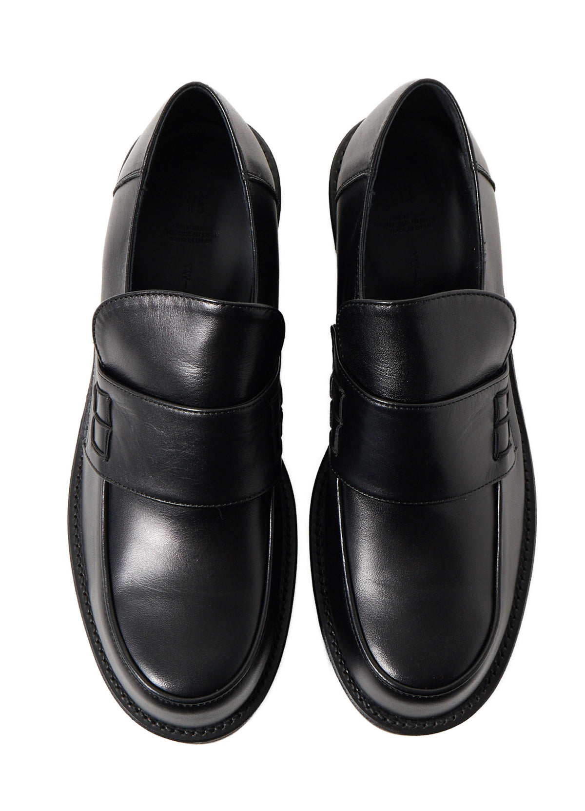 SMOOTH LEATHER PLATFORM LOAFERS