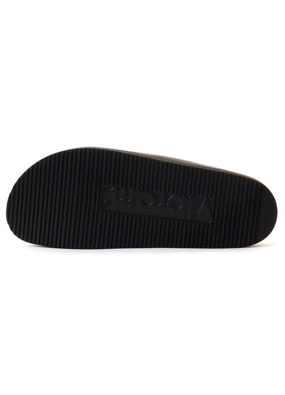 COW LEATHER GATHERED SANDAL