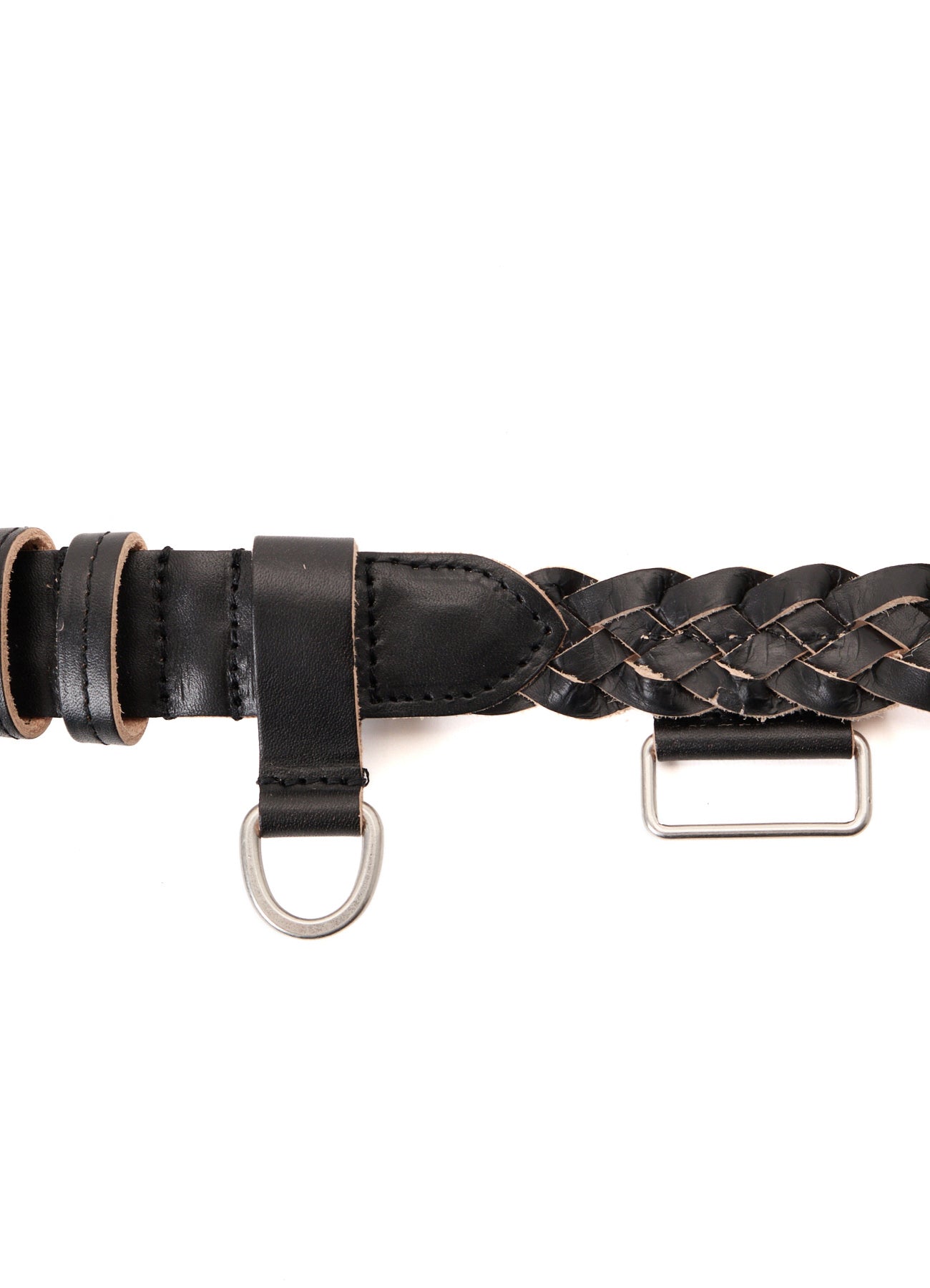 SEMI GLOSS LEATHER BRAIDED BELT – THE SHOP YOHJI YAMAMOTO