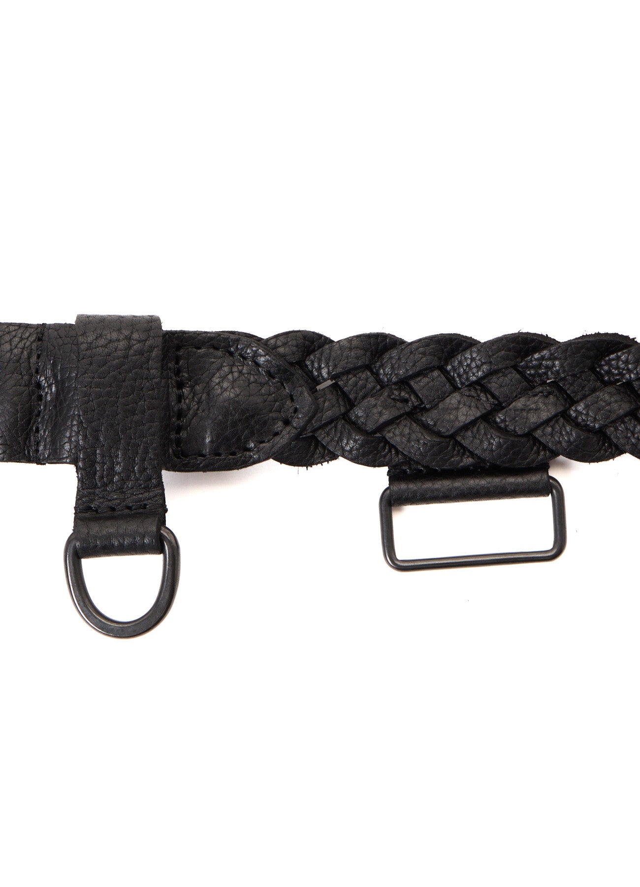 SEMI GLOSS LEATHER BRAIDED BELT – THE SHOP YOHJI YAMAMOTO