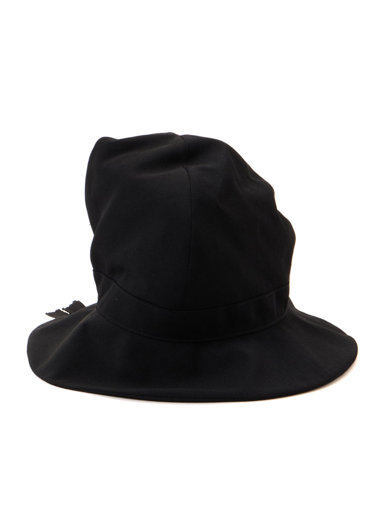 HARD TWISTED WOOL GABARDINE HAT WITH ZIP