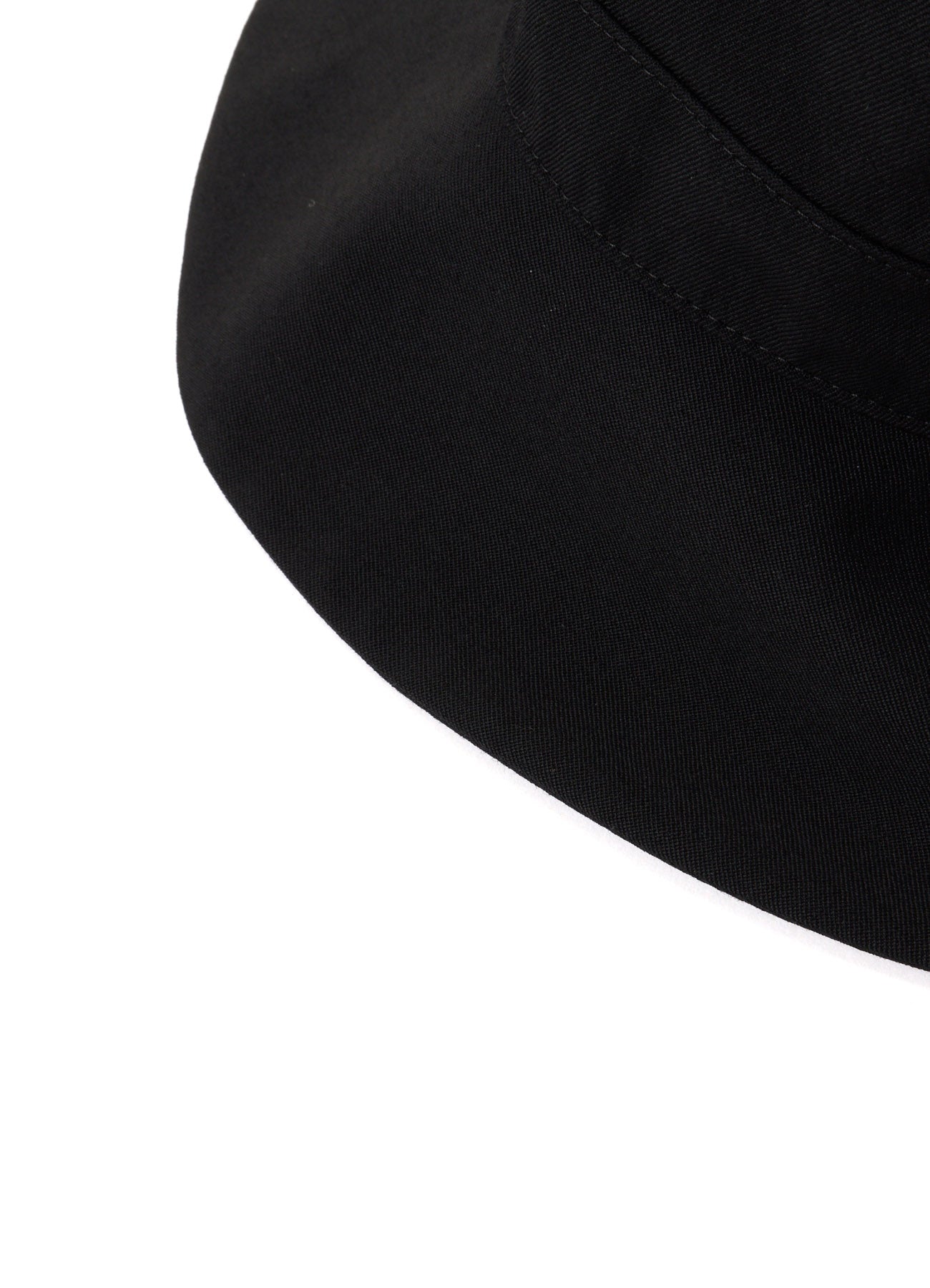 HARD TWISTED WOOL GABARDINE HAT WITH ZIP