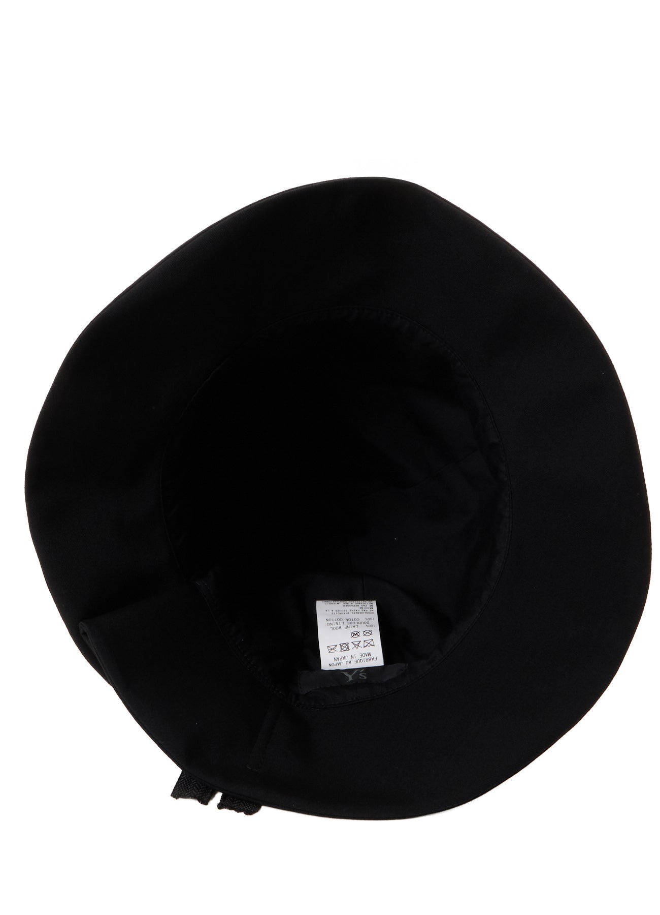 HARD TWISTED WOOL GABARDINE HAT WITH ZIP – THE SHOP YOHJI YAMAMOTO