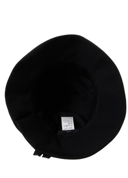 HARD TWISTED WOOL GABARDINE HAT WITH ZIP