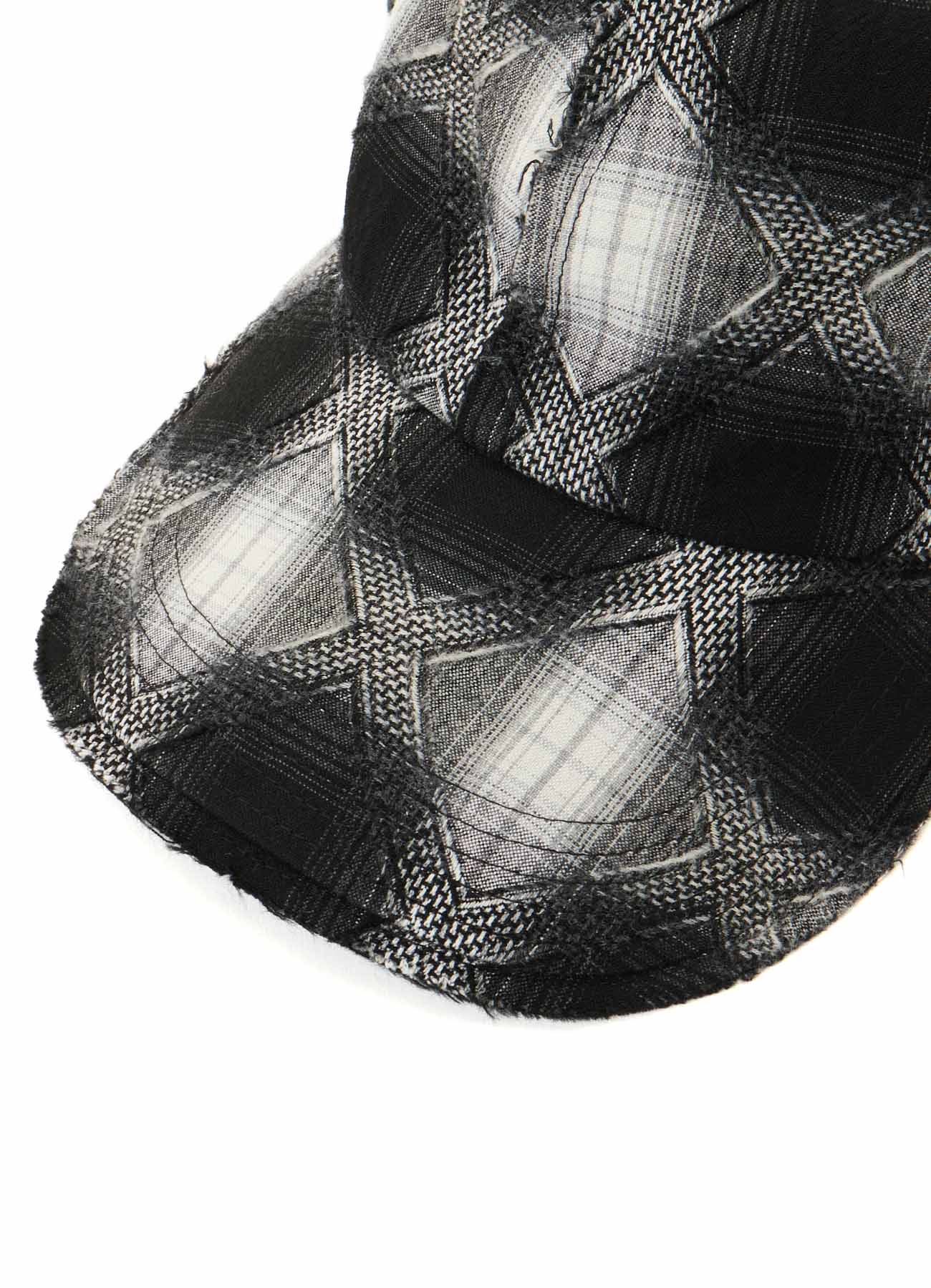 PLAID JACQUARD HEAT-SHIELDING CAPE CAP