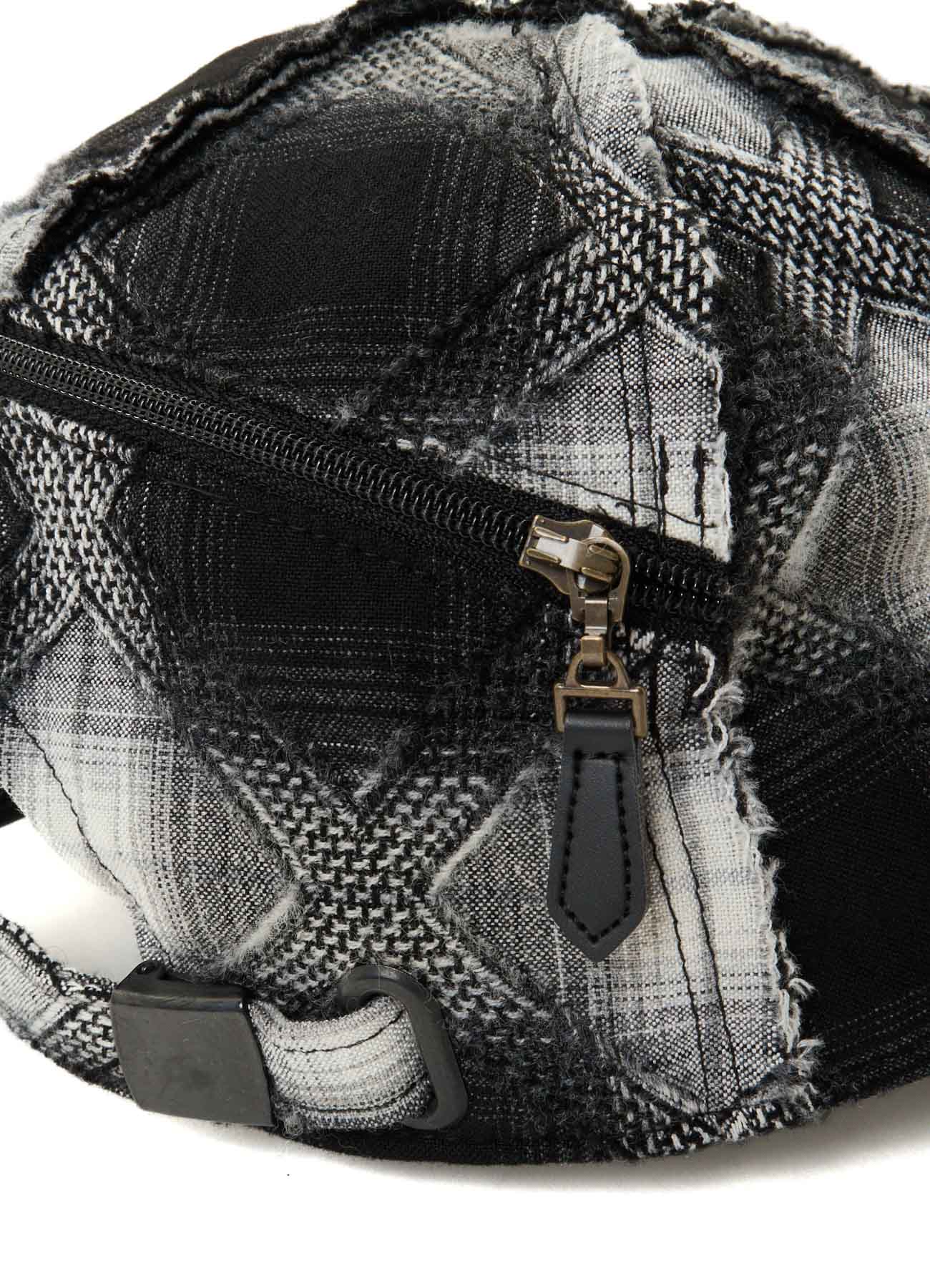PLAID JACQUARD HEAT-SHIELDING CAPE CAP