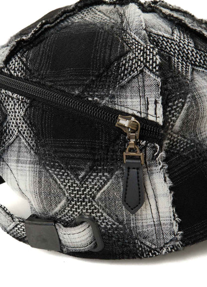 PLAID JACQUARD HEAT-SHIELDING CAPE CAP