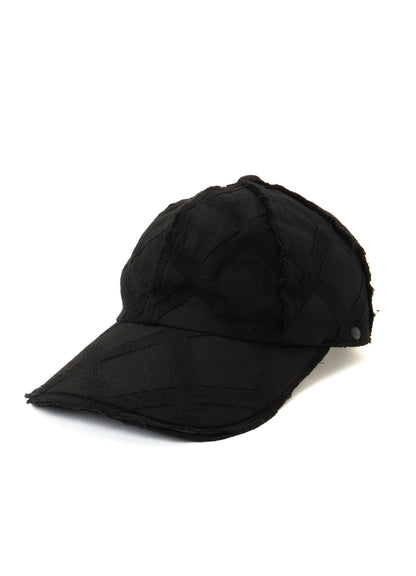 PLAID JACQUARD HEAT-SHIELDING CAPE CAP