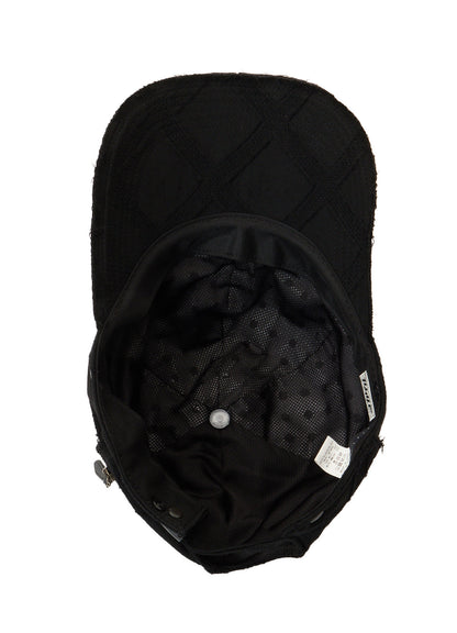 PLAID JACQUARD HEAT-SHIELDING CAPE CAP
