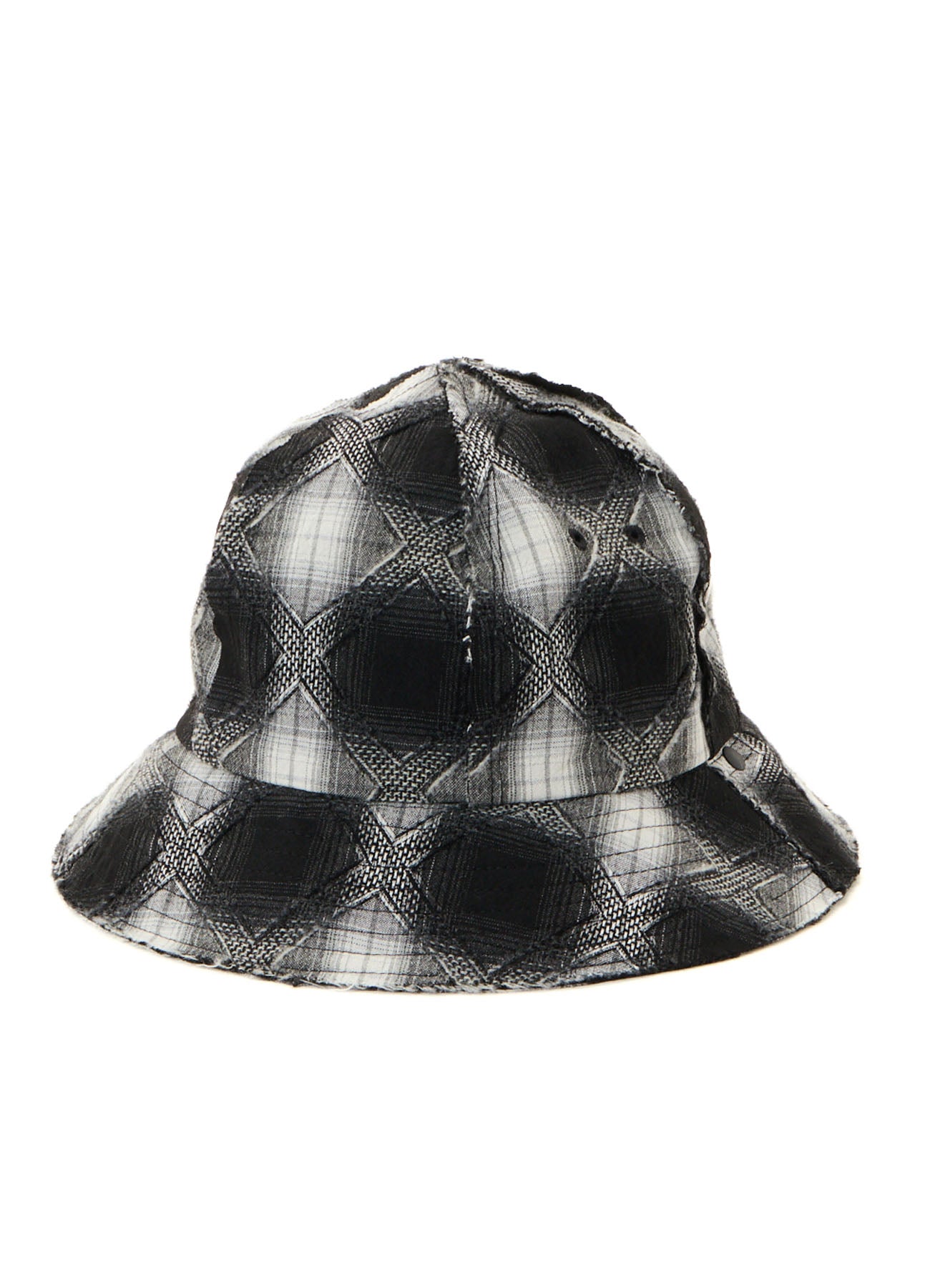 PLAID JACQUARD HEAT-SHIELDING CAPE HAT