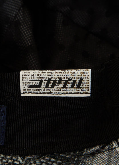 PLAID JACQUARD HEAT-SHIELDING CAPE HAT