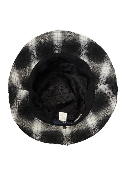 PLAID JACQUARD HEAT-SHIELDING CAPE HAT