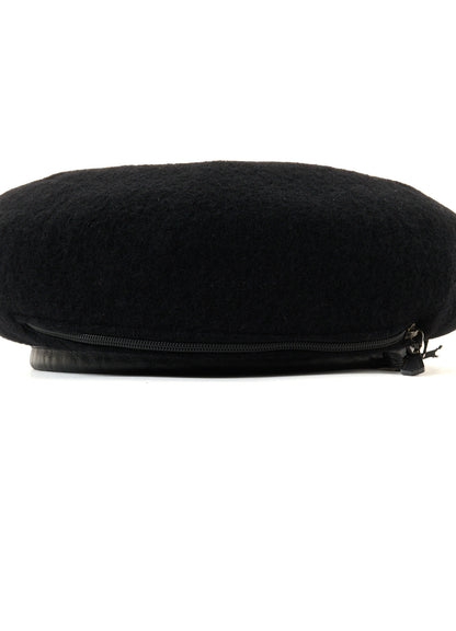 BERET WOOL ZIP BERET