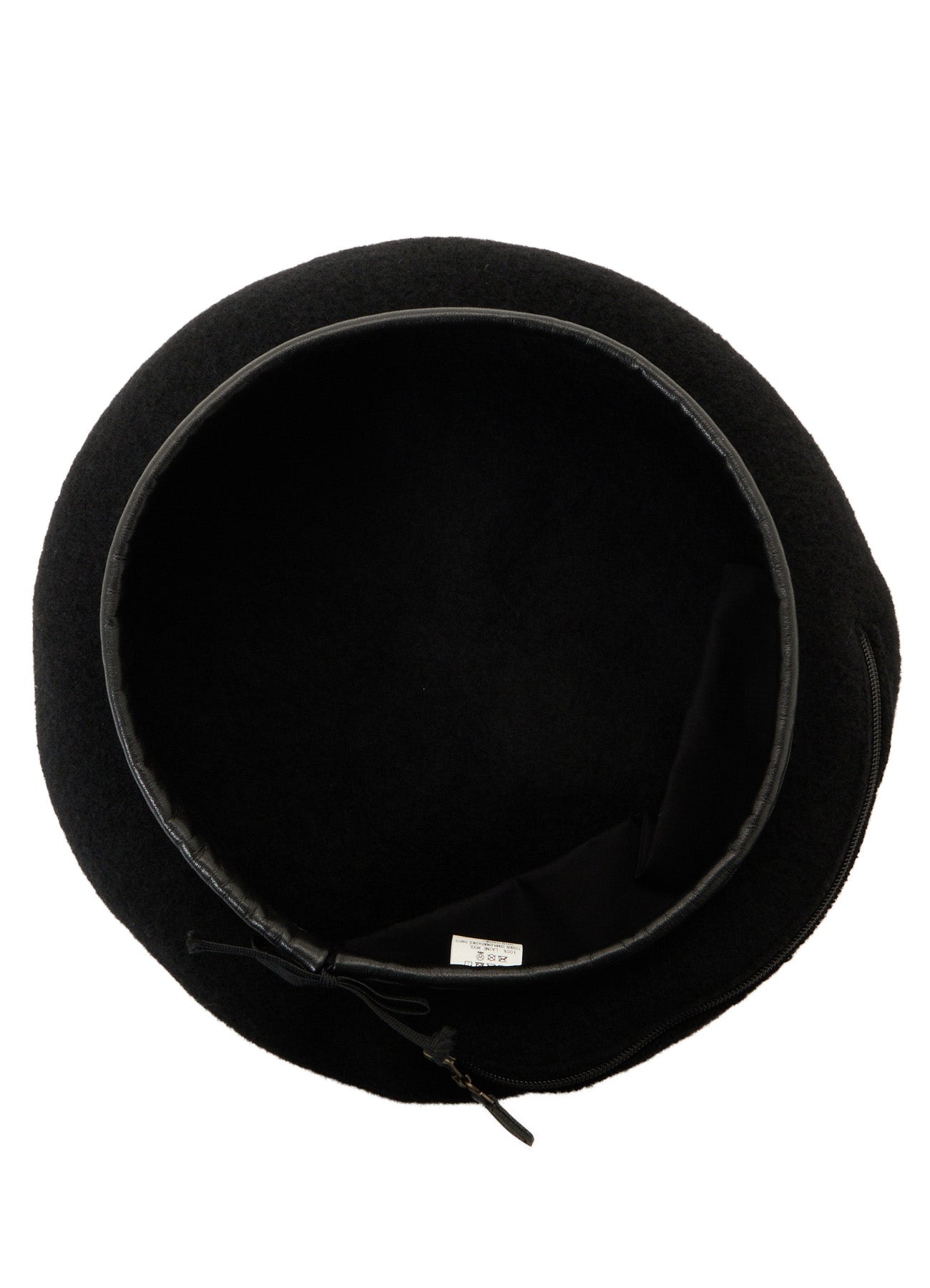 BERET WOOL ZIP BERET