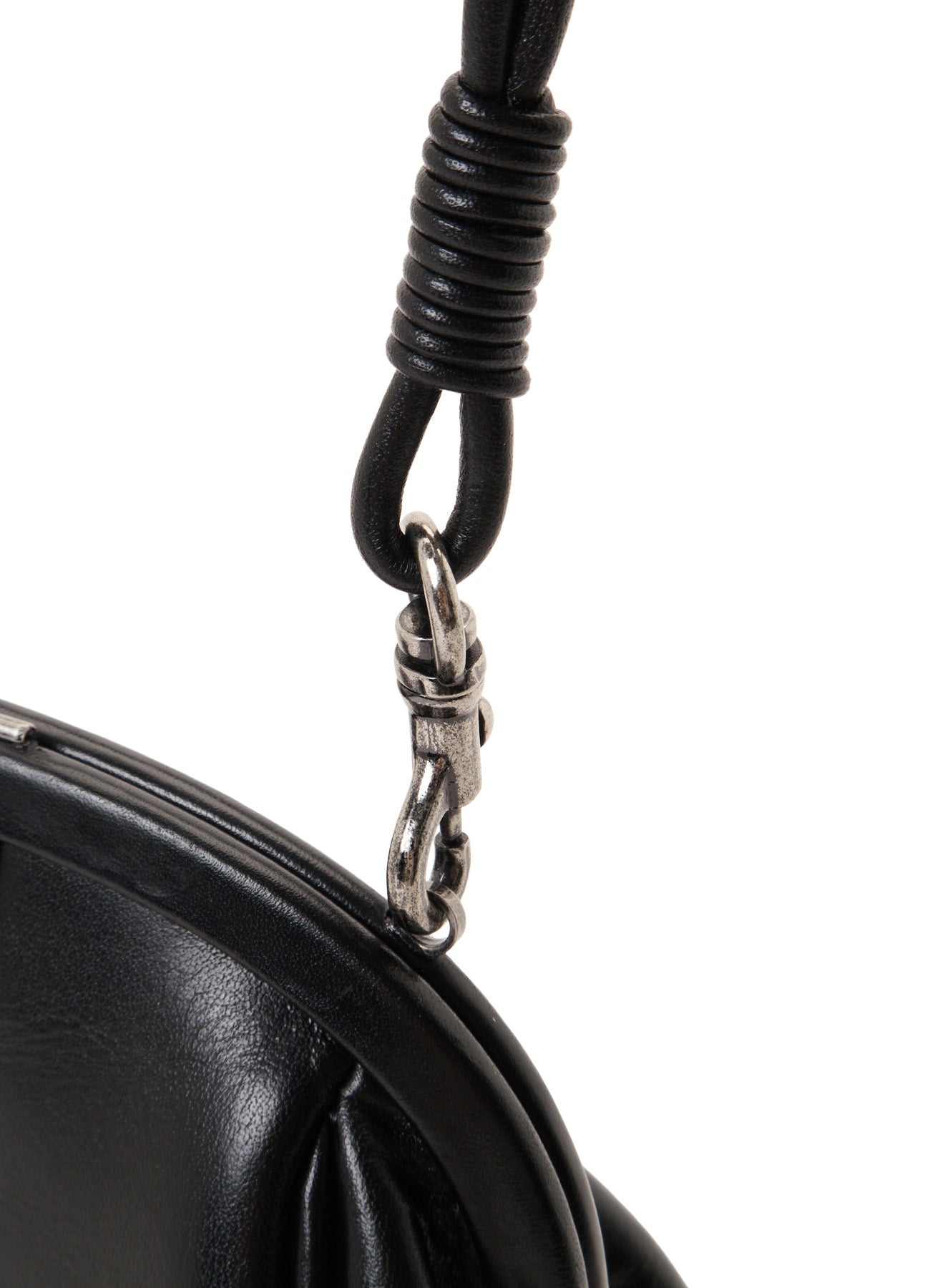 SEMI GLOSS OIL LEATHER CLASP SHOULDER BAG – THE SHOP YOHJI YAMAMOTO