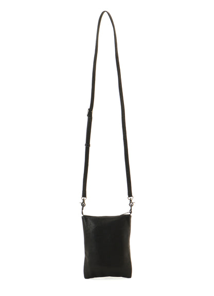 SOFT LEATHER METAL CLASP POCKET SHOULDER
