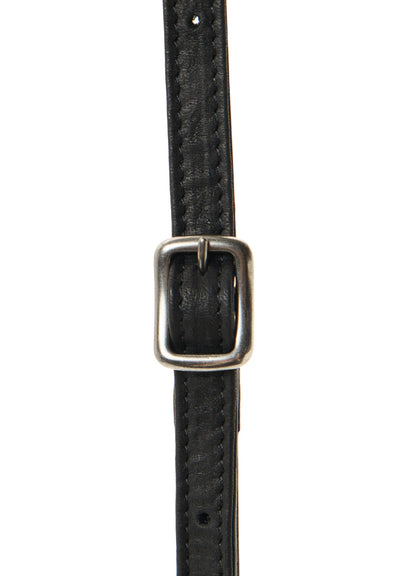 SOFT LEATHER METAL CLASP POCKET SHOULDER