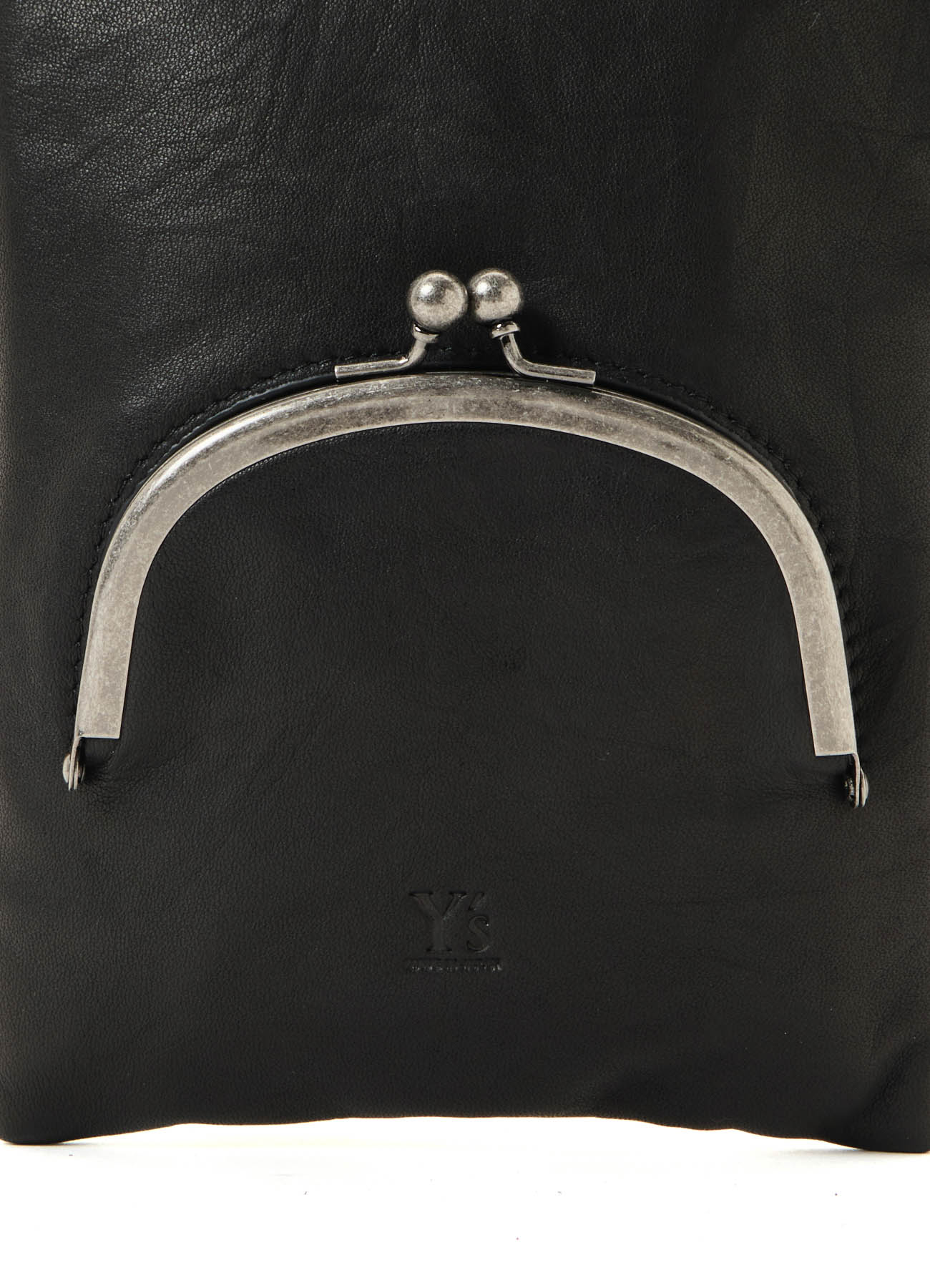 SOFT LEATHER METAL CLASP POCKET SHOULDER