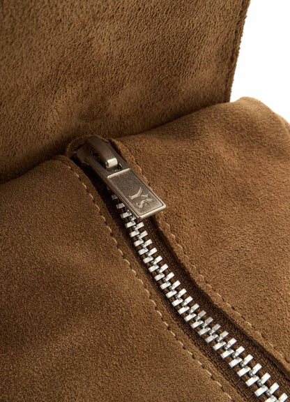 HEAVY VELOUR BOX SHOULDER BAG