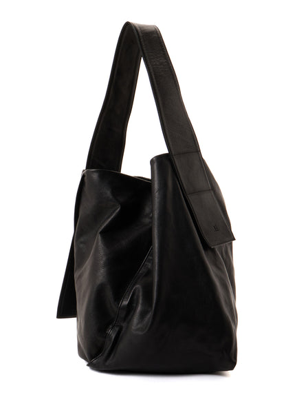 UNFINISHED LEATHER SHOULDER BAG