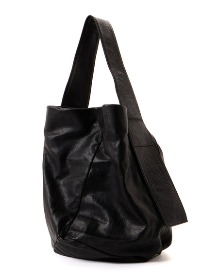 UNFINISHED LEATHER SHOULDER BAG