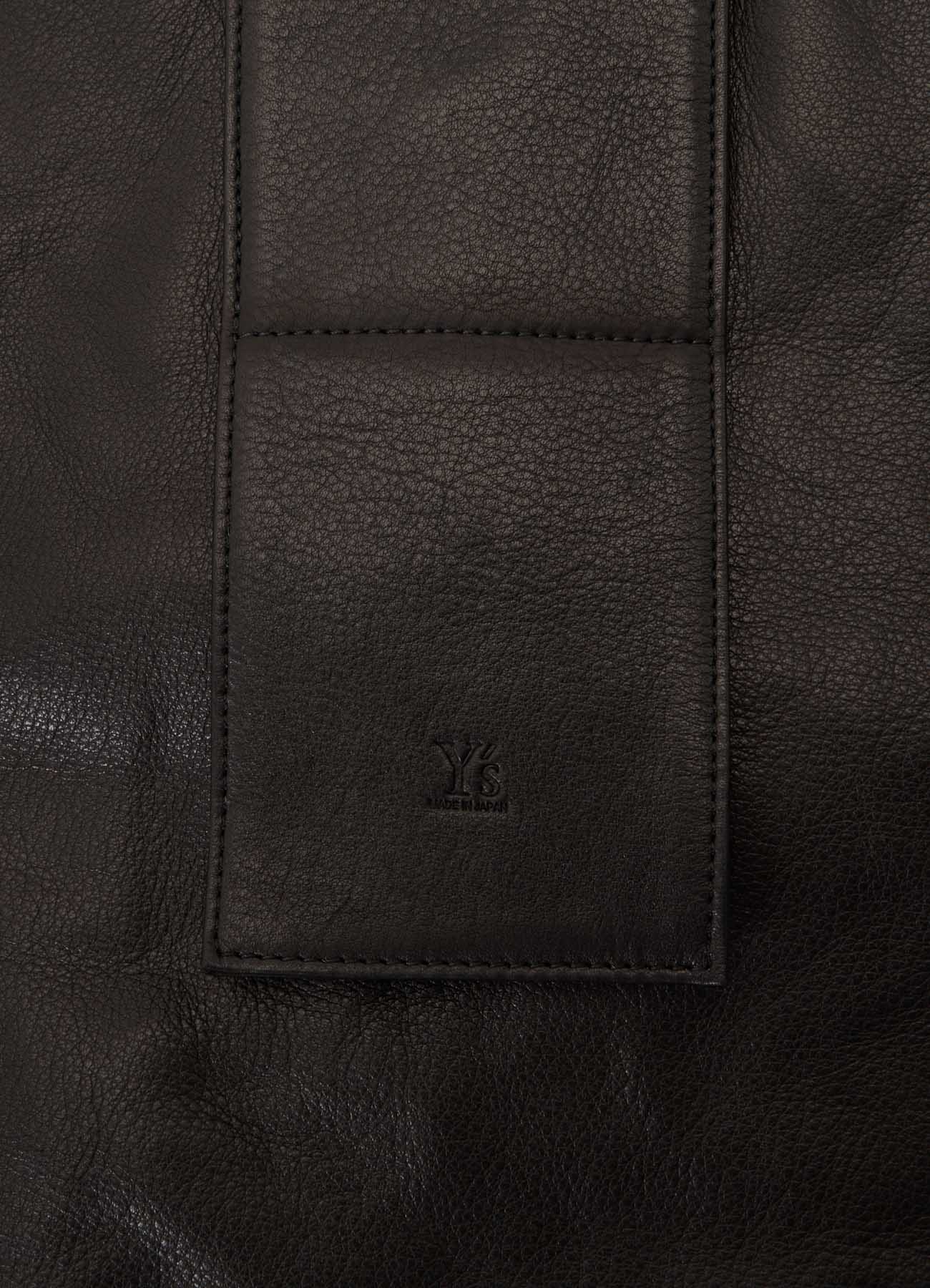 UNFINISHED LEATHER SHOULDER BAG