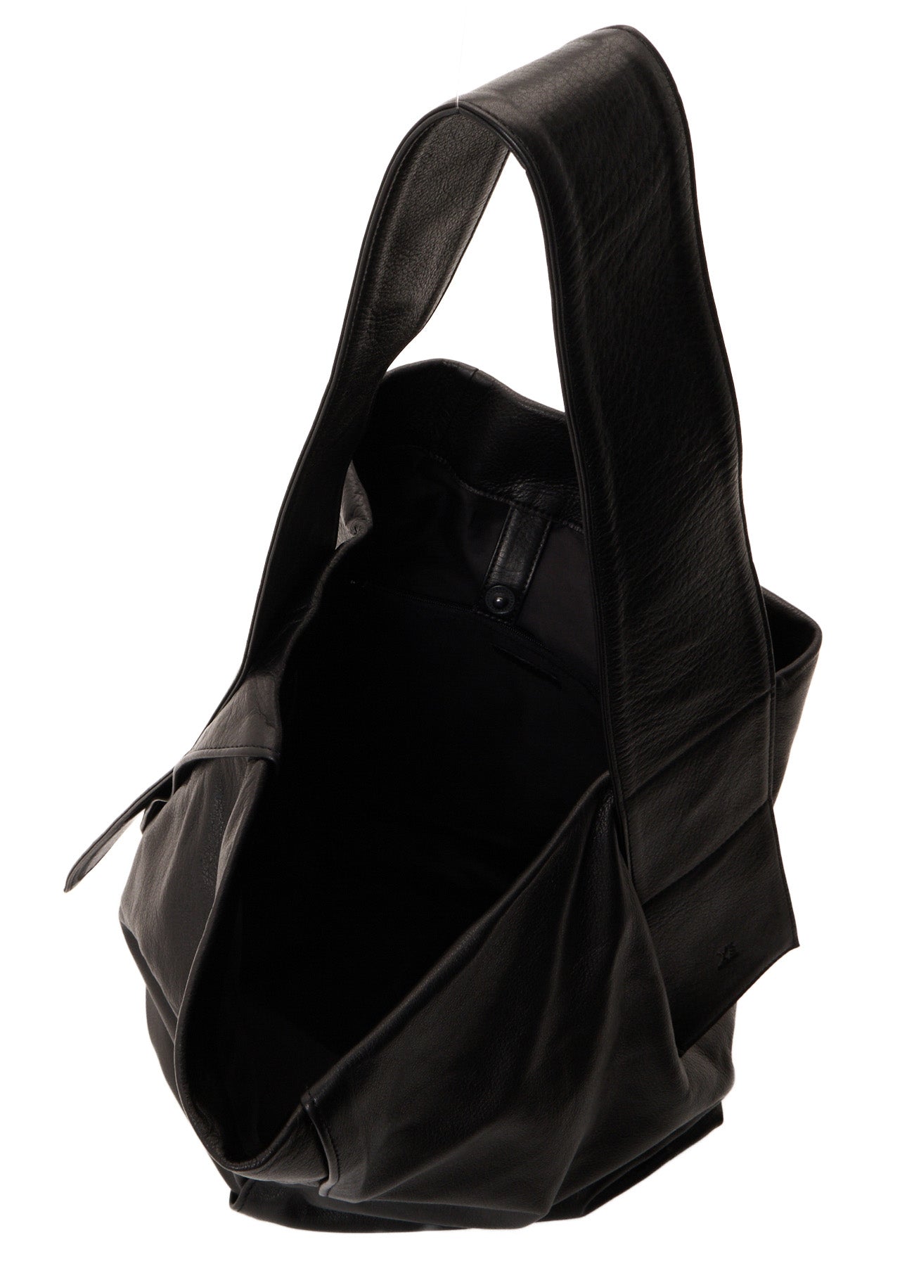UNFINISHED LEATHER SHOULDER BAG
