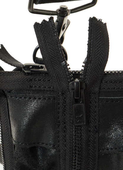 VINTAGE LEATHER ZIP MINI SHOULDER BAG