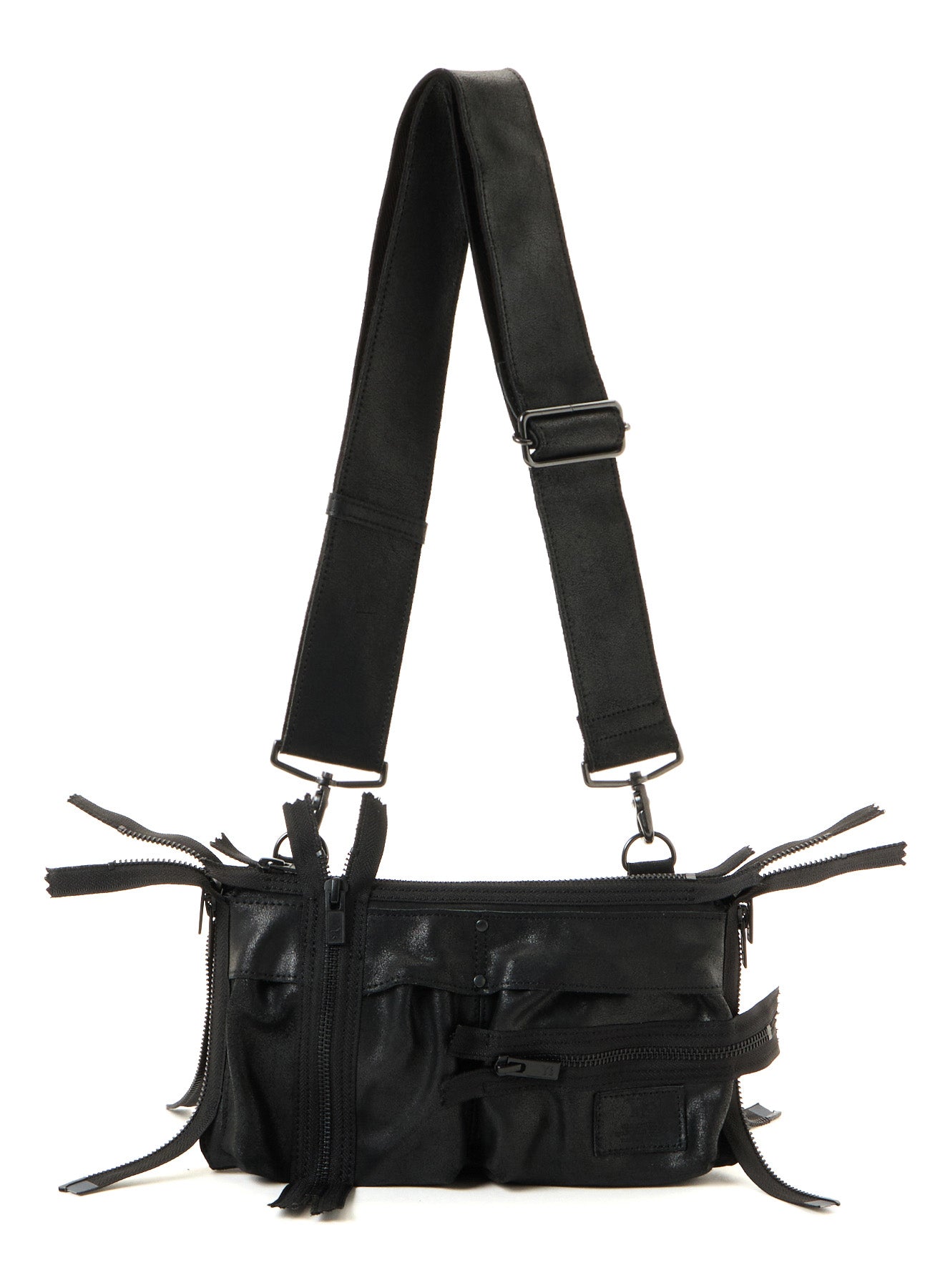 VINTAGE LEATHER ZIP MINI SHOULDER BAG