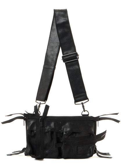 VINTAGE LEATHER ZIP MINI SHOULDER BAG
