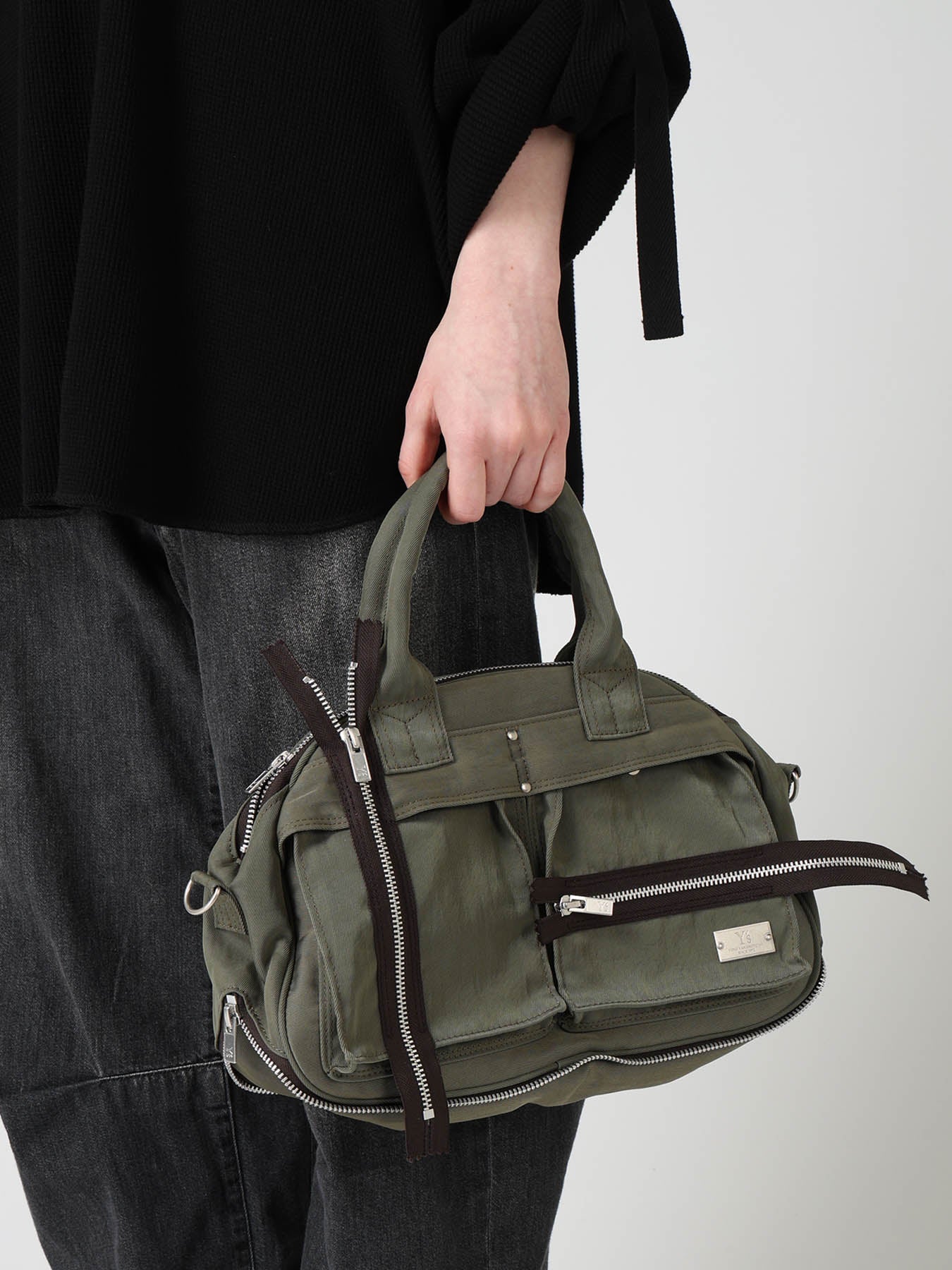 VINTAGE NYLON ZIP MINI BOSTON BAG