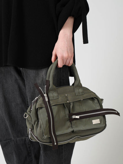 VINTAGE NYLON ZIP MINI BOSTON BAG