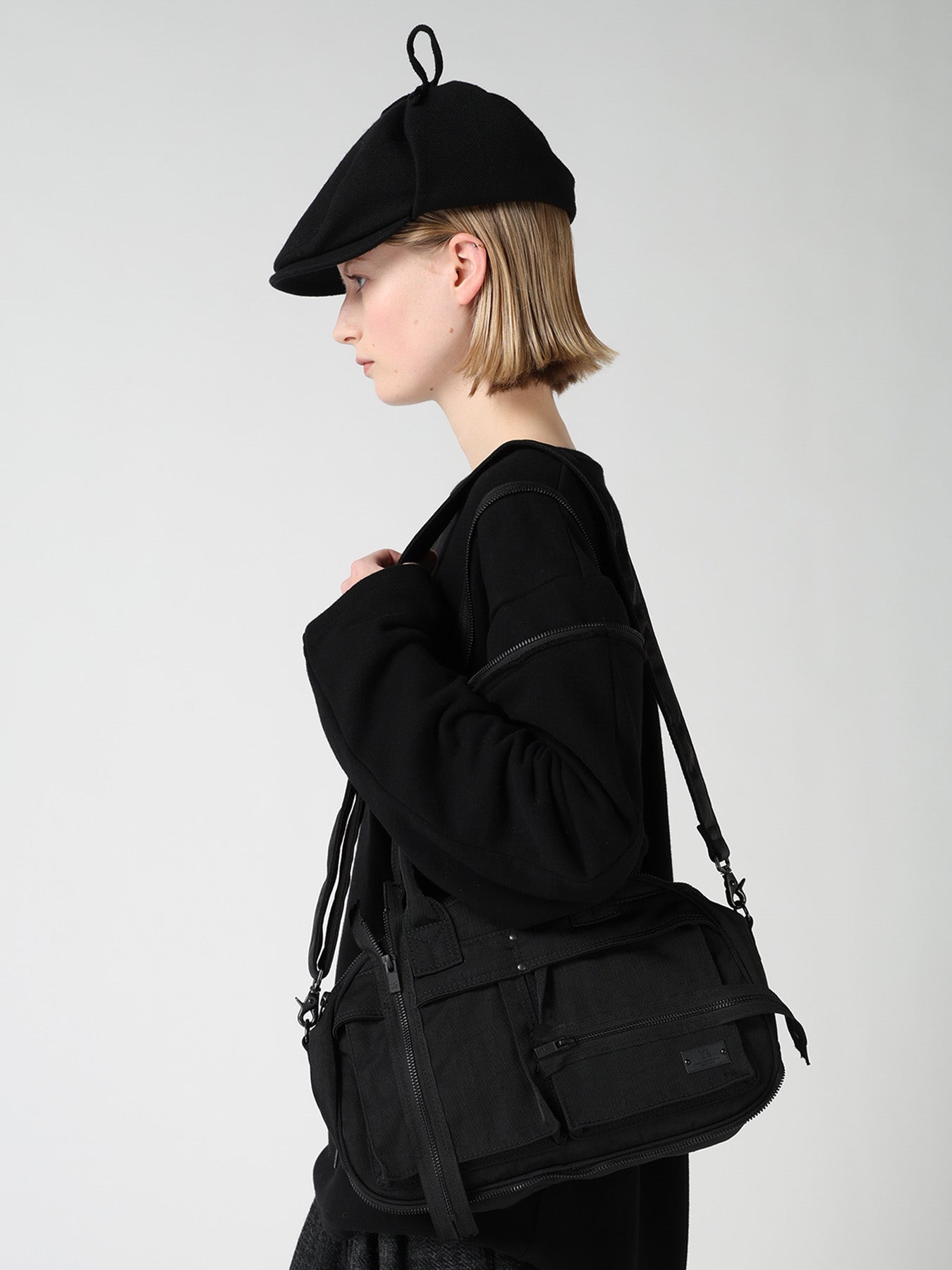 VINTAGE NYLON ZIP MINI BOSTON BAG