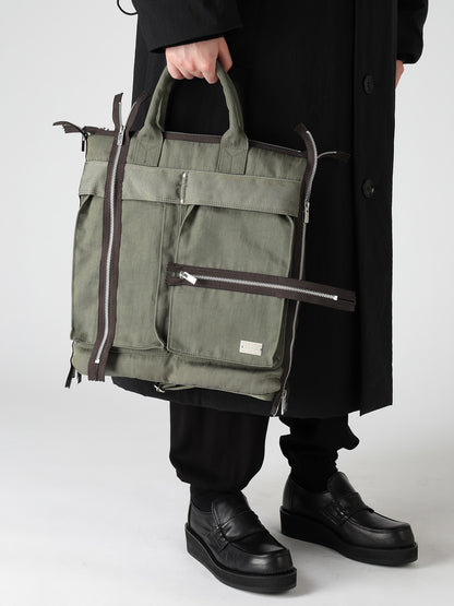 VINTAGE NYLON ZIP HELMET BAG