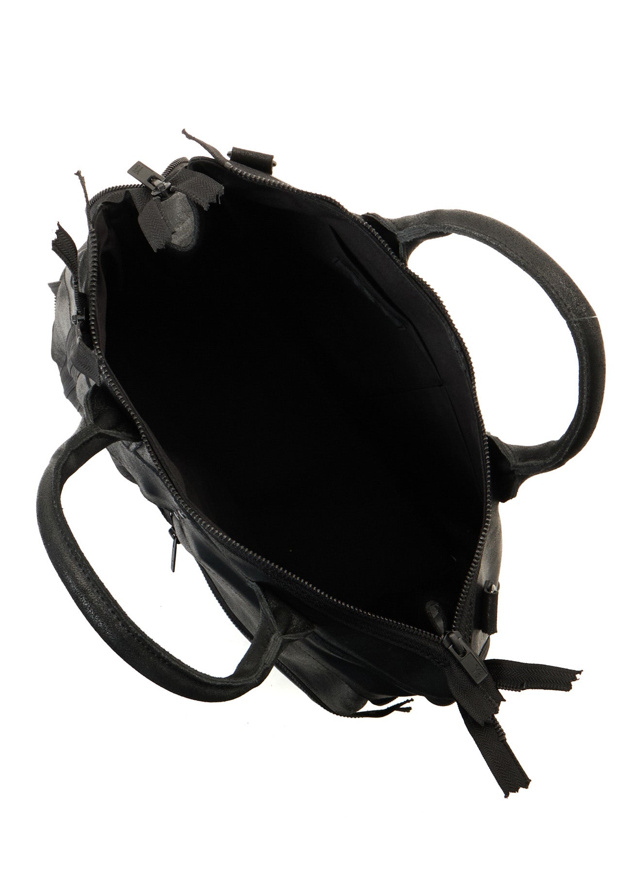 VINTAGE LEATHER ZIP HELMET BAG
