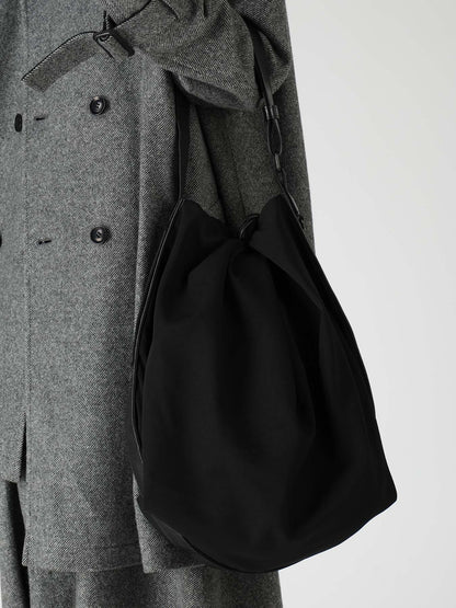 HARD TWISTED WOOL GABARDINE PURSE BAG