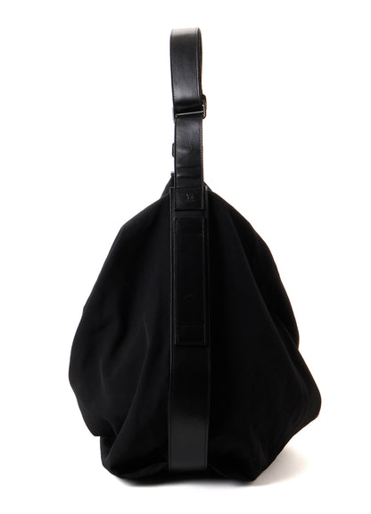 HARD TWISTED WOOL GABARDINE PURSE BAG